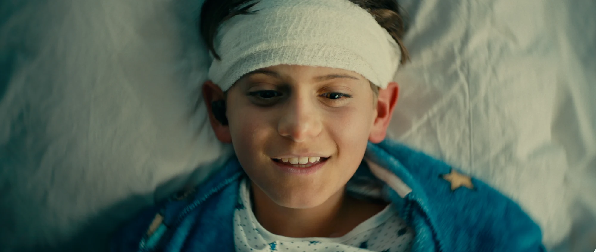 Brandon smiling in Starman